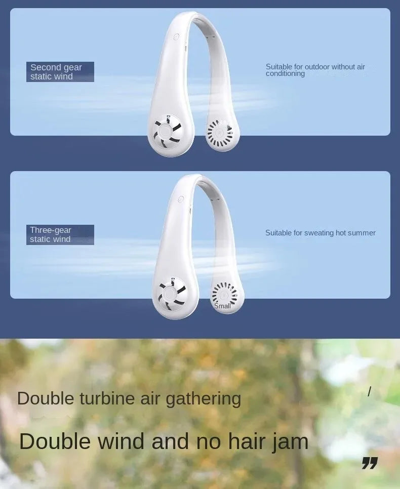 NeckBreeze™ - Portable Hanging Neck Fan